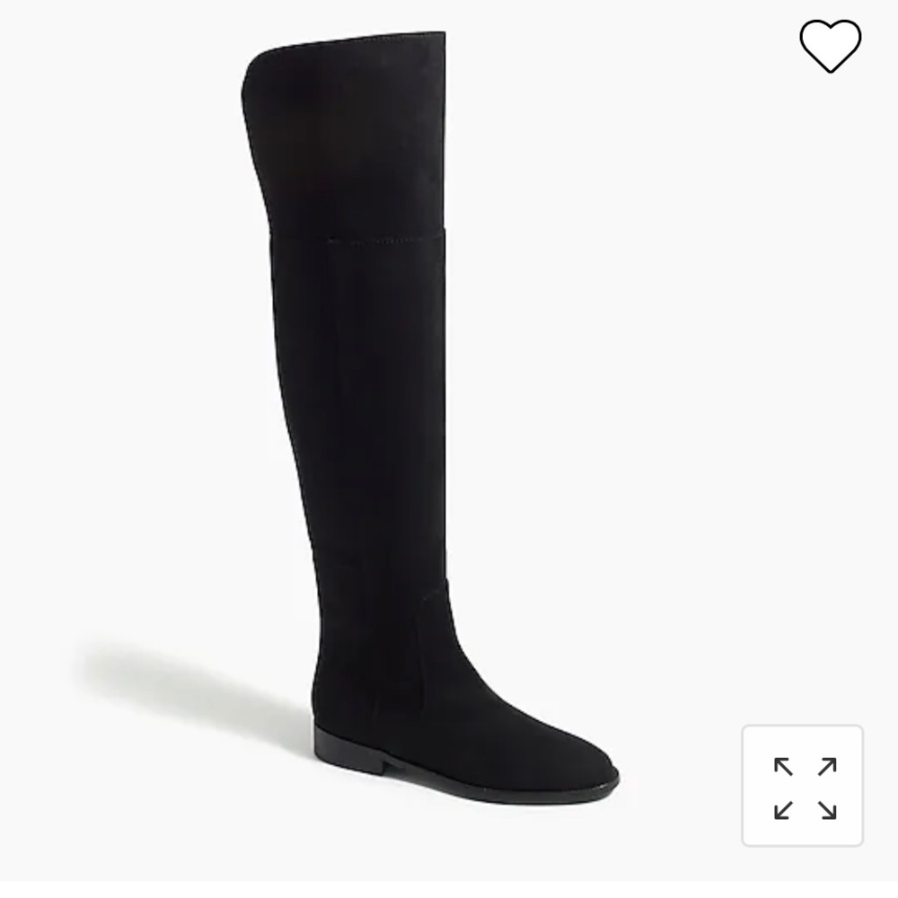 J Crew Microsuede Chocolate Over Knee Boots